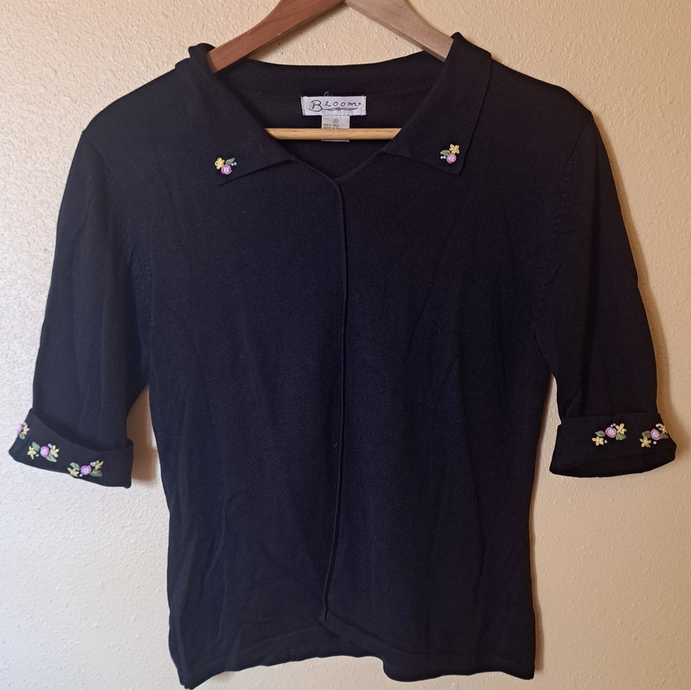 Silk Embroidered Top